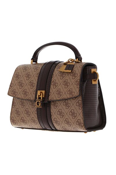 Guess Ginevra Logo Top Handle Flap Cross-body Bags