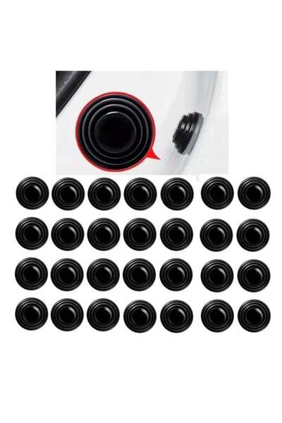 Arabest 30 قطعة من ملصقات تزيين وسادة ممتص الصدمات لباب السيارة