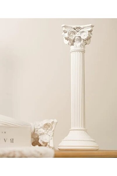 Yaratıcı sanatlar atölyesi Büyük Boy Antik Yunan Mimarisi Taş Döküm Sütun 25 CM