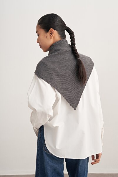 EBU Prive Bandana tricotată pentru femei Antracit