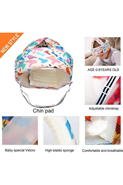 Generic Infant Baby Safety Helmet — Adjustable, Breathable, Shock-Absorbing Head Protector (6–36 months)