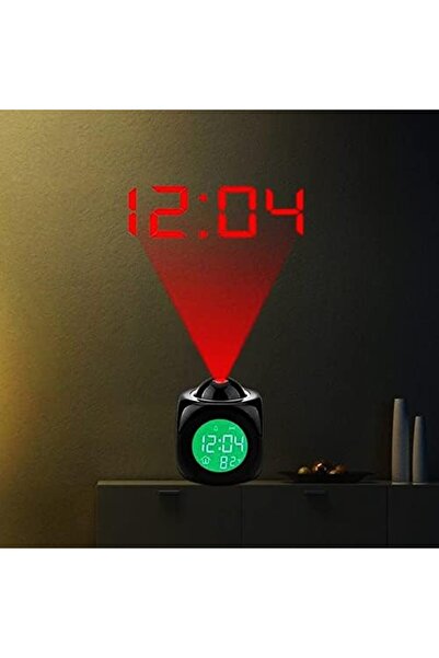 Yıldızan Duvara Yansıtmalı Projeksiyon Dijital Termometreli İngilizce Konuşan...