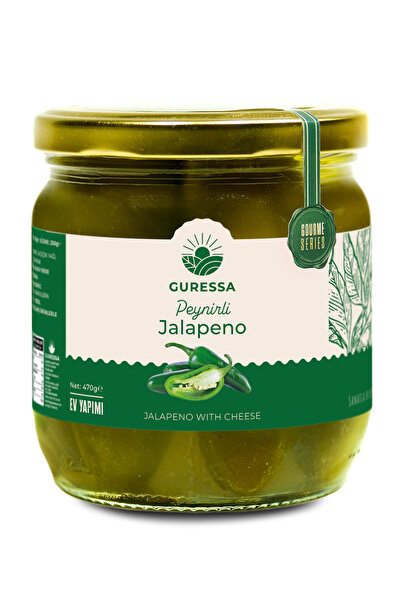 GURESSA Peynir Dolgulu Jalapeno Biber 470 Gr (Çökelek Peynirli, Ev Yapımı)
