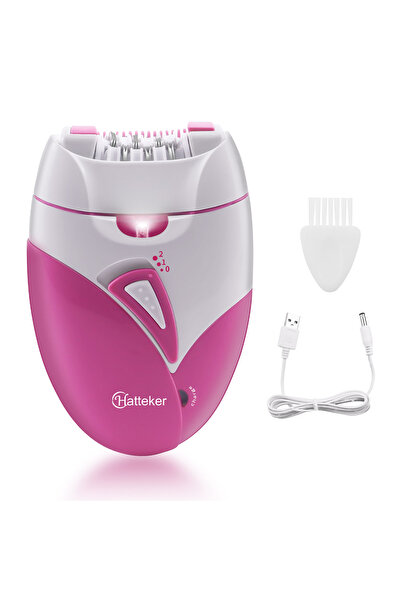 Hatteker Electric Portable Hair Removal USB Rechargeable Epilator with Light Smart Epilator