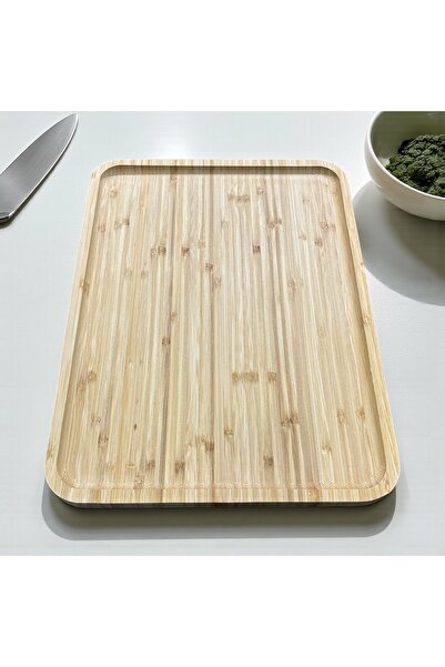 SepetçiBaba Bamboo Rectangular Presentation Plate - 57