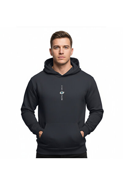 Keofa New Arrival Hoodie (Black Double Cap) JoJo Character Back Print - Front Embroidery