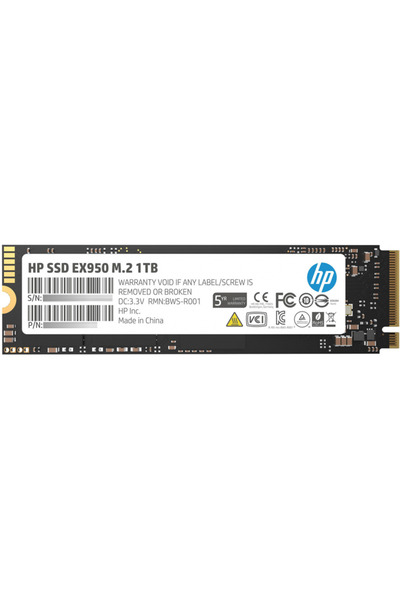 HP SSD EX950 1TB, M.2 PCIe Gen3 x4 NVMe, 3500/2900 MB/s, IOPS 410/370K