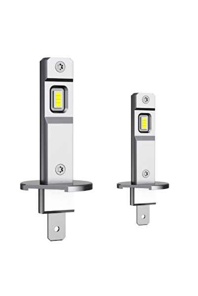 BZRSH Set 2 becuri auto LED H1 12V 55W 4500LM 6000K 16 LED-uri Plug & Play