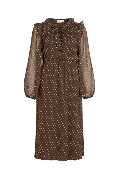 VILA Maxikleid VIHARLEY Langärmeliges