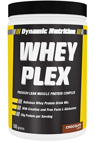 Dynamic Nutrition With Gift - Whey Plex Protein Powder - 500 g - Chocolate Flavored - Creatine Supplement