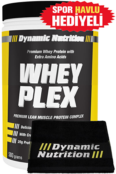 Dynamic Nutrition With Gift - Whey Plex Protein Powder - 500 g - Chocolate Flavored - Creatine Supplement