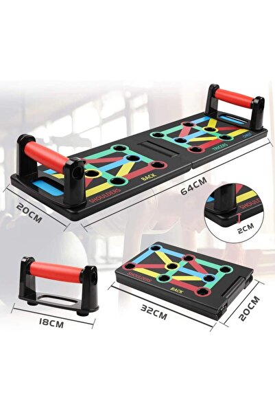 Genaric Push Up Board - Foldable Fitness Rack Training System 12 in 1 for Home Fitness