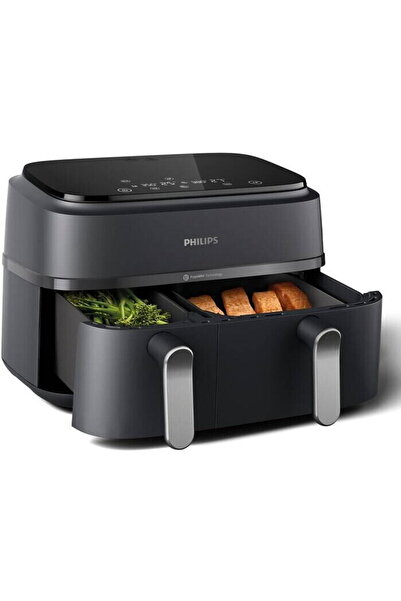 Philips Double hot air fryer Series 3000 NA352/00, 3kg, 9l, 2750W, black-gold