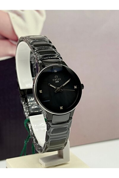 Hislon Pearl Black Women's Watch 5 Atm Waterproof with 3 Years Warranty