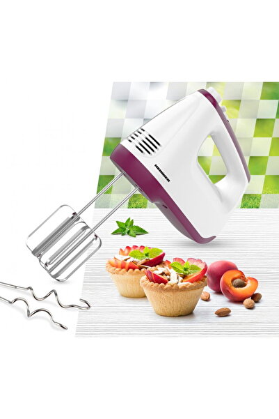 Heinner Hand mixer HM-400BG, power: 400w, 2 whisks and 2 stainless steel hooks, 6 speeds + turbo, self