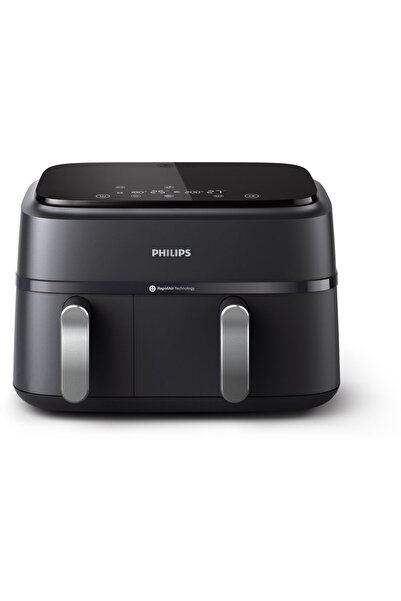 Philips Airfryer Series 3000 NA351/00 double oil-free fryer, Rapid Air technology, 2 containers of 2 sizes