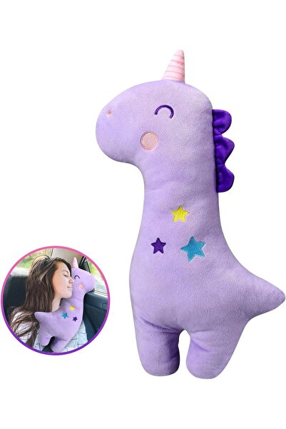 Generic حشوة كتف الأمان للأطفال - تصميم يونيكورن/حيوان (أرجواني)