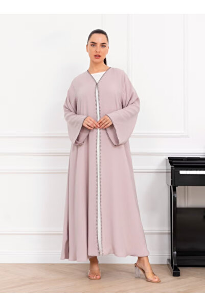 Nikias Abaya Double Shiffon Abaya With Thread Work