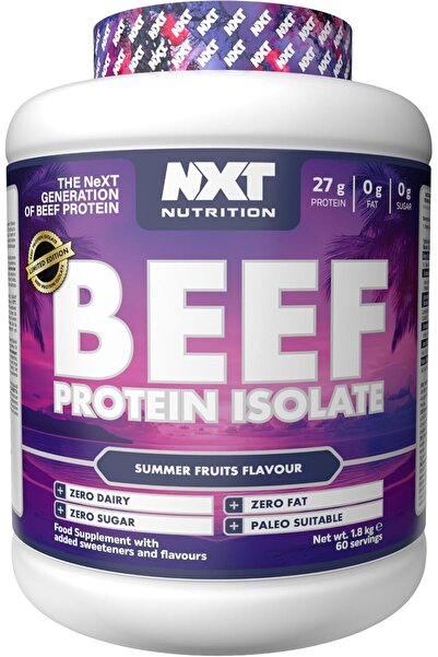 NXT Nutrition Beef Protein Isolate Powder, 1.8kg - Summer Fruits