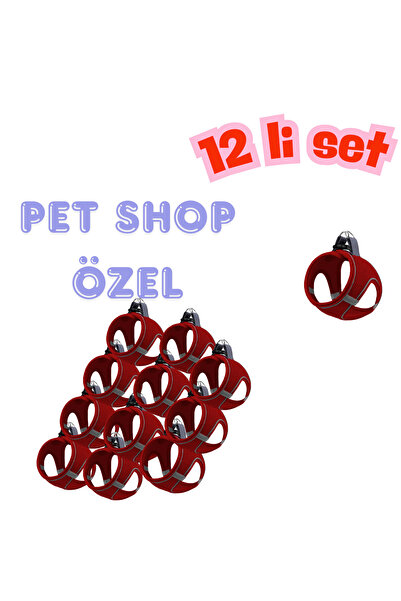 Mita Set of 12 Air Mesh 2XS Chest Straps Red