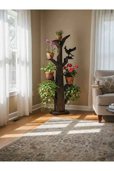 DAG CRAFTED NATURE Arbour Masif Saksılık - Dekoratif Raf 210 cm