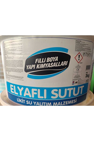 Filli Boya Elyaflı Sutut 3kg su yalıtım malzemesi , kullanıma hazır beyaz renkli