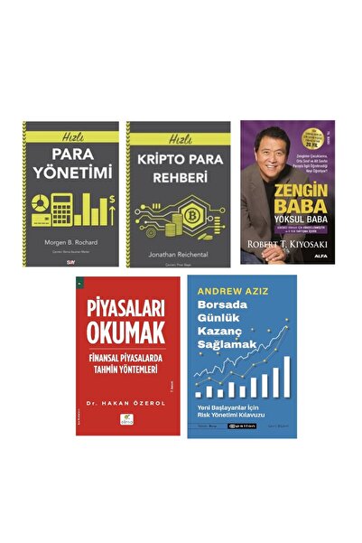 Say Yayınları para yonetimi + kripto para rehberi+zengin baba yoksul baba + p...