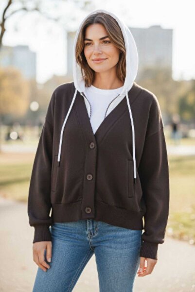 adage Vest Set with Fleece-Lined Buttons 3-Strand Cardigan Hm.15232