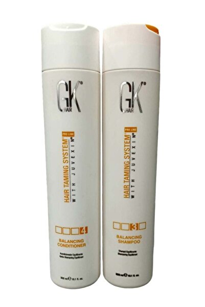 GK HAIR JK Hair Shampoo 300ml and Conditioner 300ml enriched with Jofexin for repairing damaged hair and res
