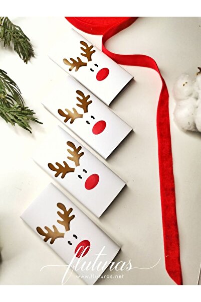 OEM Set 3 bucati Santa's Reindeer Chocolate 9,5x7,5 cm - 25g