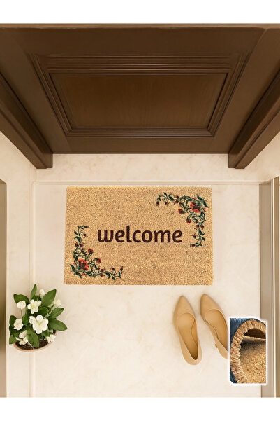Chandler Home سجادة أمامية للباب من إيكبلومين مقاس 40×60 سم بتصميم زهور