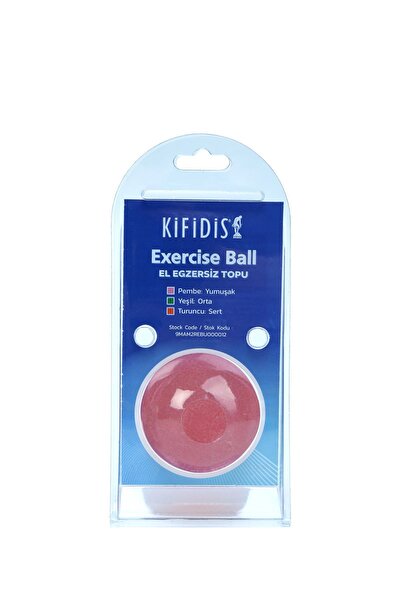 Kifidis El Egzersiz ve Stres Topu Pembe (Yumuşak) - Fizik Tedavi El Güçlendir...