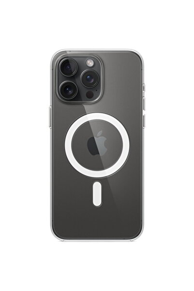 Apple Clear Case with MagSafe for iPhone 15 Pro Max, Transparent