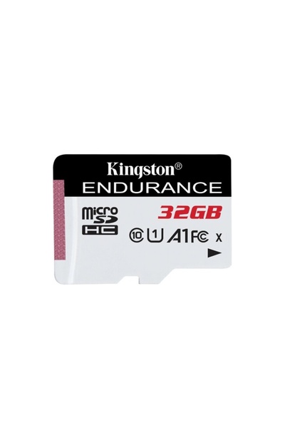 Kingston MicroSD Card 32GB – Endurance, Class 10 UHS-I U1, A1 for Android, Wear-Resistant, SDCE, Black/White