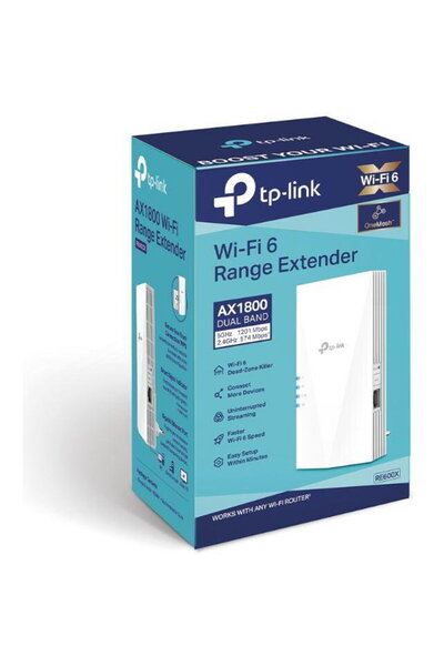 TP-LINK AX1800 Wi-Fi6 Range Extender, RE600X