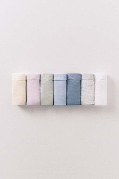 Women'secret Pack of 7 classic cotton logo panties