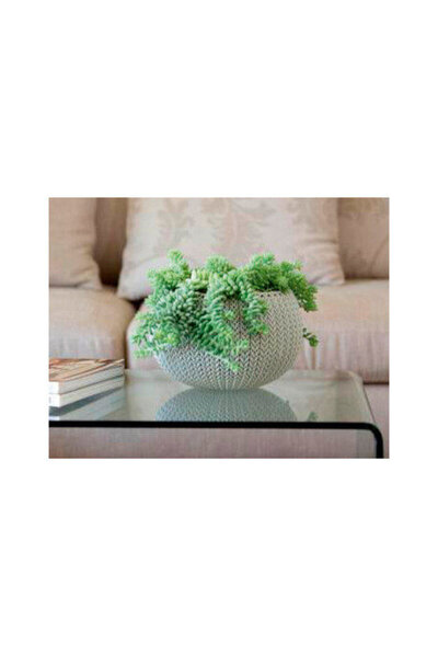 Keter Cozies M Cloudy plant pot, grey, 9.4 L