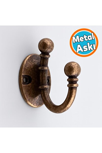 NZB Metal Askı Antik Bakır Vestiyer Dolap Askılık Askılığı Duvar Banyo Mutfak...