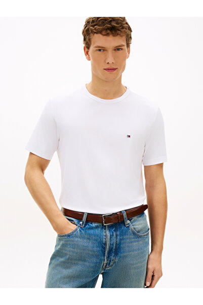 Tommy Hilfiger Men White Moisture Wicking T-Shirt