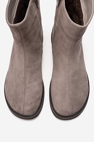 LuviShoes Lucano Mink Suede Genuine Leather Women's Boots