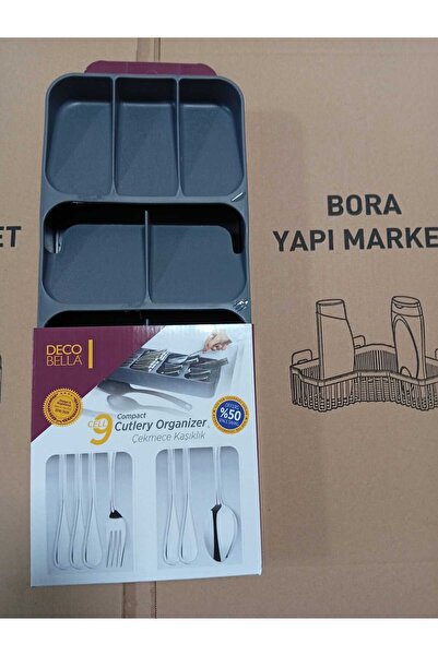 GenelTedarik Spoon Rack 9 Drawer Drawer Spoon Rack 38.5 cm