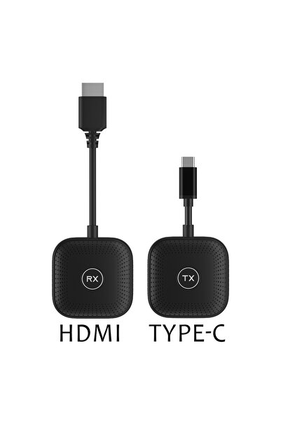 MTL Kablosuz Görüntü Aktarıcı Type-C - 1080P 60Hz, USB-C TX-RX, Tak Çalıştır, TV-PC Bağlantı Kiti