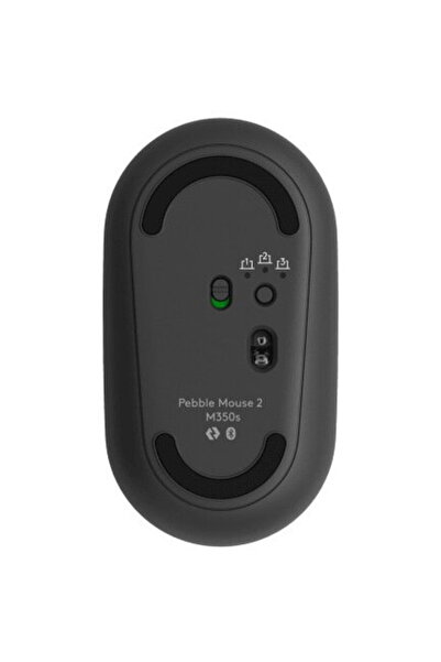 logitech Mouse wireless Pebble 2 M350s, bluetooth, fără dongle, grafit tonal