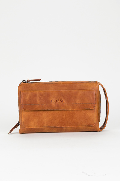 Fossil %100 Hakiki Deri Özel Tasarım El Çantası Portföy Traş Çantası