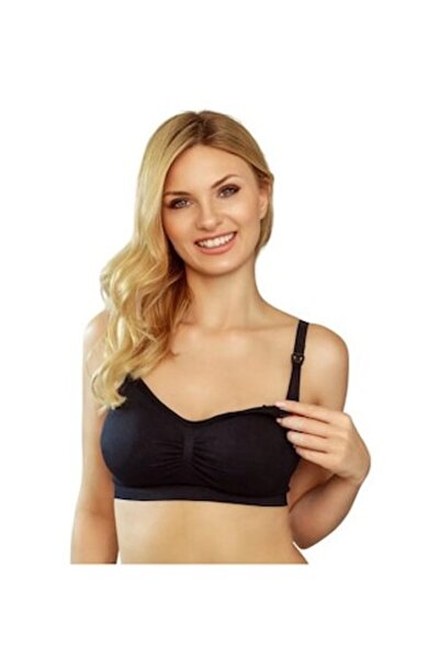 Mirabile Skin Flow Nursing Bra - Size S, Black
