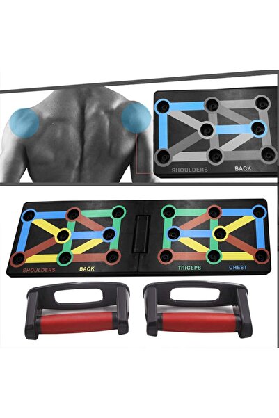 Genaric Push Up Board - Foldable Fitness Rack Training System 12 in 1 for Home Fitness