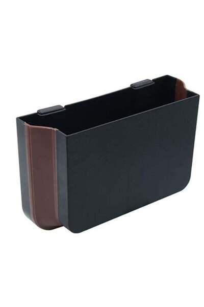 Arabest Foldable Waterproof Trash Can Behind Seat for Vehicle Black