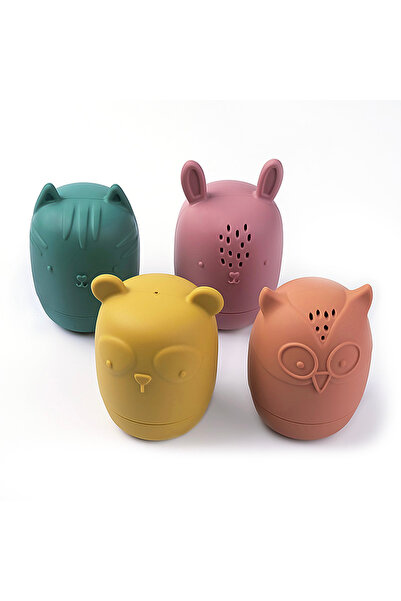 Pitikot Set 4 Animalute de Baie Pitikot® Jucarii Din Silicon, Sigure si Moi pentru Bebelusi