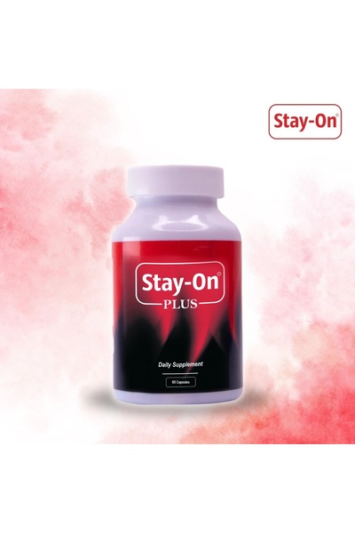 Stay-On Plus Natural Vitality and Stamina Daily Supplement, 30 Herbal Capsules for Men & Women