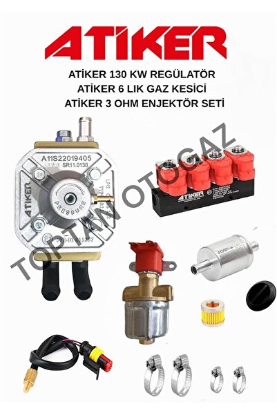 ATİKER 130 KW REGÜLATÖR + 3 OHM ENJEKTÖR + GAZ KESİCİ TAM SET